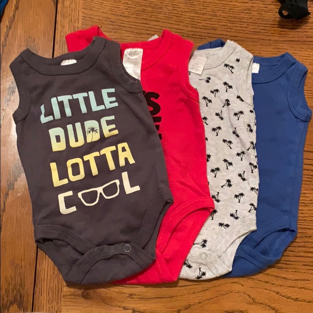 Baby boy tank top onesies